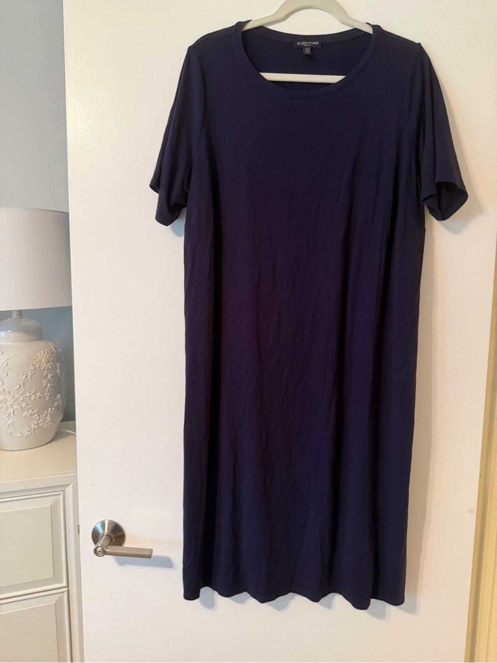 Eileen Fisher Navy T-shirt dress 2X